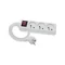 Cable alargador ECONÓMICO 3 tomas con/sin interruptor 5m H05VV-F 3x1 blanco
