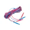 Cable azul de doble hilo de 10 m (U1 I1) terminado con conector banana/Cable de prueba con conector banana; 10 m; doble hilo