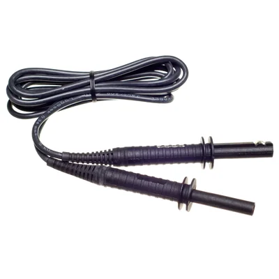 Cable blindado de 1,8 m 5 kV con conectores tipo banana negros