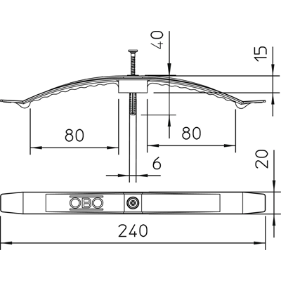 Cable clamps 2033, 2033