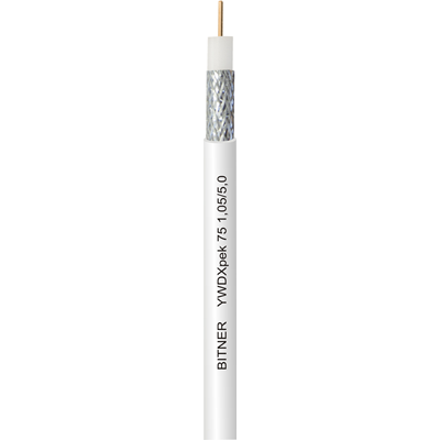 Cable coaxial de alta frecuencia YWDXpek 75 1.05/5.0 1.05/5.0