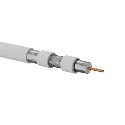 Cable coaxial RG6, B2ca, LSOH trishield 75 Ohm, A++ 120dB, 1.02/4.55/7.06 FireHardy 500m ALANTEC