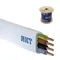 Câble d'alimentation blanc 4x2,5 mm, installation, multiconducteur avec isolation PVC
