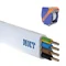 Câble d'alimentation NKT instal lumen YDYpżo 450/750 4x1,5, câble d'installation, câble multiconducteur avec isolation PVC
