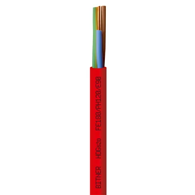 Cable de alimentación resistente al fuego con conductor de protección HDGs 3x2,5