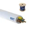 Cable de alimentación YDYżo 450/750 3x4 blanco, para instalación, multiconductor con aislamiento de PVC.