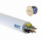 Cable de alimentación YDYżo 450/750 5x1 blanco, para instalación, multiconductor con aislamiento de PVC.