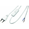 Cable de conexión con clavija plana y conector OMYp 2x0,5, 1,9 m, blanco