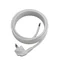 Cable de conexión con conector acodado UniSCHUKO; 3x1,5; OMY żo; 5m; blanco