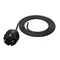 Cable de conexión con enchufe recto IP44 3x1 H05RR 1,5m negro