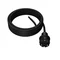 Cable de conexión con enchufe recto IP44 3x1,5 H05RR 5m negro