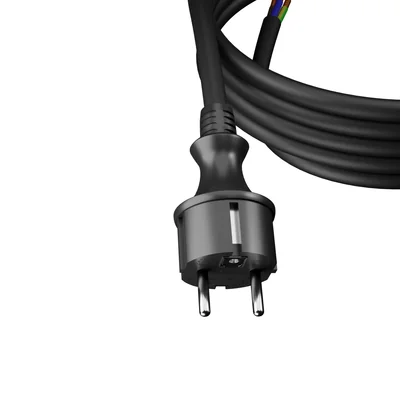 Cable de conexión con enchufe recto IP44 3x2,5 H05RR 3m negro
