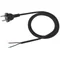 Cable de conexión con enchufe recto moldeado UNISCHUKO, negro, 250V~/16A H05VV-F 3x1.5mm² - 1.5m PZ1.5P-01.5-2H05