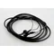 Cable de conexión de goma con conector recto moldeado, negro, 250V~/10A H05RR-F 2x1mm² - 5m PZ1P-5-G