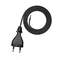 Cable de conexión PP-21/2M/2X1/H05RR con conector recto IP20; 2x1; H05RR; 2 m; negro
