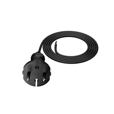 Cable de conexión PP-21/2M/2X1/H05RR con conector recto IP20; 2x1; H05RR; 2 m; negro
