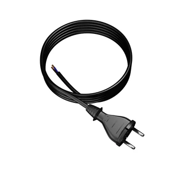 Cable de conexión PP-21/4M/2X1.5/H07BQF B/ZAW con conector recto IP20; 2x1.5; H07BQF; 4 m; negro