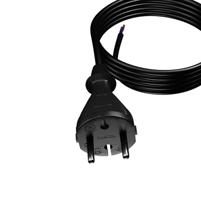 Cable de conexión PP-21/4M/2X1/H05BQF B/ZAW con conector recto IP20; 2x1; H05BQF; 4 m; negro