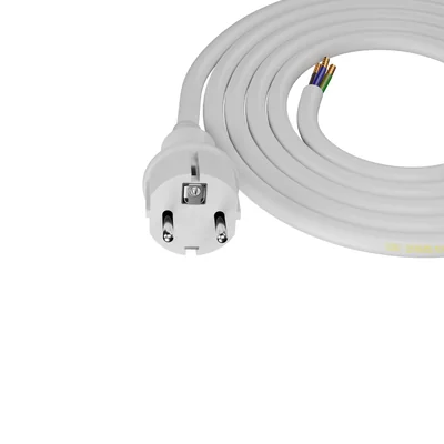 Cable de conexión PP-40H/2M/3X2.5/H05VV-F con conector recto IP44; 3x2.5; H05VV-F; 2 m; blanco