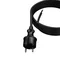 Cable de conexión PP-40H/3M/2X1.5/H07RN con conector recto IP44; 2x1.5; H07RN-F; 3 m; negro
