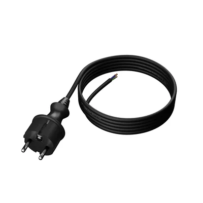 Cable de conexión PP-40H/3M/3X1/H05RR con conector recto IP44; 3x1.0; H05RR; 3 m; negro