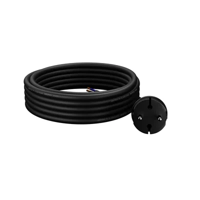 Cable de conexión PP-40H/4.5M/2X1.5/H07RN con conector recto IP44; 2x1.5; H07RN-F; 4,5 m; negro