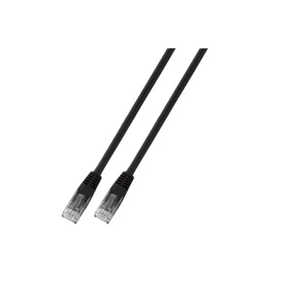 Cable de conexión RJ45 U/UTP cat. 5e de PVC CCA negro de 1,5 m