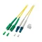 Cable de conexión SM, 9/125, dúplex SC/APC-LC/PC, 2 m de longitud.