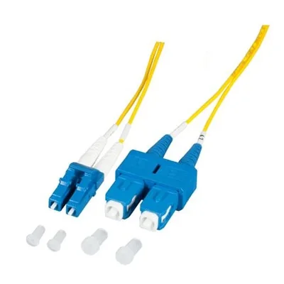 Cable de conexión SM, 9/125, dúplex SC/PC-LC/PC, 1 m de longitud.