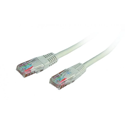 Cable de conexión UTP, PVC categoría 5E, longitud 1m, color gris