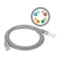 Cable de conexión U/UTP cat.5e de PVC de 15,0 m, gris, ALANTEC