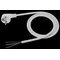 Câble de connexion avec fiche coudée moulée UNISCHUKO blanc 250 V~/10 A PVC 3 x 1 mm² - 4 m PZ1-04-1