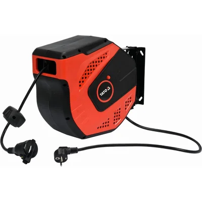 Cable de extensión eléctrico en carrete, automático, 20 m