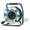 Cable de extensión en tambor metálico, fi300, cable H05RR-F 3x1,5mm2 - 30m, 4x250V, 250V, 1x relé térmico, gris, IP44