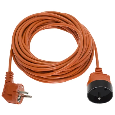 Cable de extensión para jardín, 1 vía, 1x2P+Z, PVC naranja, 3x1mm² - 10m, 250V~/10A, PS-1010-5