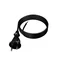 Câble de raccordement avec fiche droite IP20 2x1,5 H05RR 3m noir