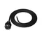 Câble de raccordement avec fiche droite IP44 3x1,5 H05RR 1,5m noir