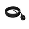 Câble de raccordement avec fiche droite IP44 3x1,5 H05RR 5m noir