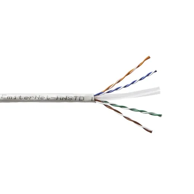 Câble Emiter Net UTP (U/UTP) Catégorie 6 450 MHz, rigide, standard, PVC, gris