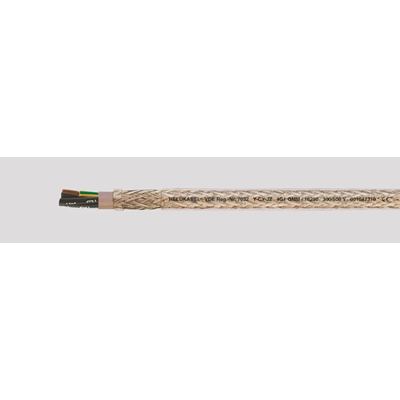 Cable flexible 4x2,5, núcleos numerados negros, apantallado