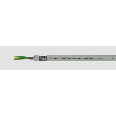 Cable flexible TRONIC CY 4X0,75 núcleos de color. blindado