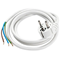 Cable H03VV-F(OMY) 3x1 3m 300/300V with angled uni-schuko plug white