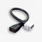 Câble HDMI 2.0 femelle avec connecteur Keystone, blanc/noir