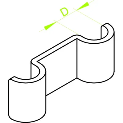 Cable holder dimension 10mm