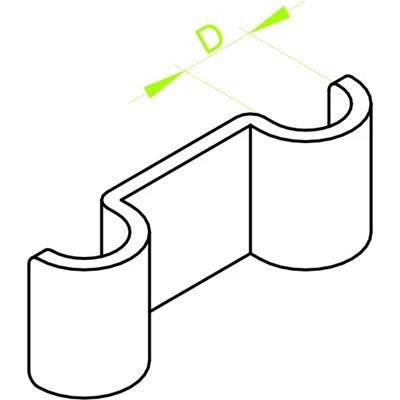 Cable holder dimension 32mm