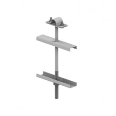 Cable holder for double pole UKB - 250mm, hot-dip galvanized
