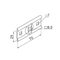 Cable holder length 70 width 30mm