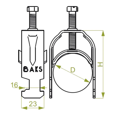 Cable holder, UK1/UKO1/22-28