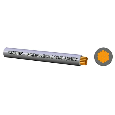Cable libre de halógenos 1X4 LGY-K gris