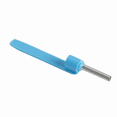 Cable lug with label holder 0.75mm blue